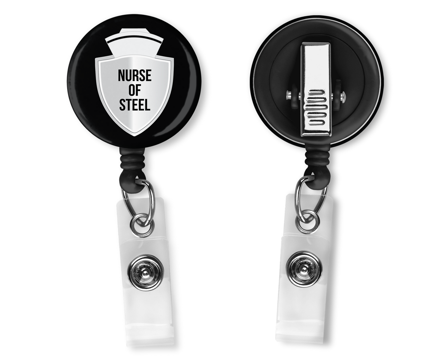 Nurse Badge Holder - Black