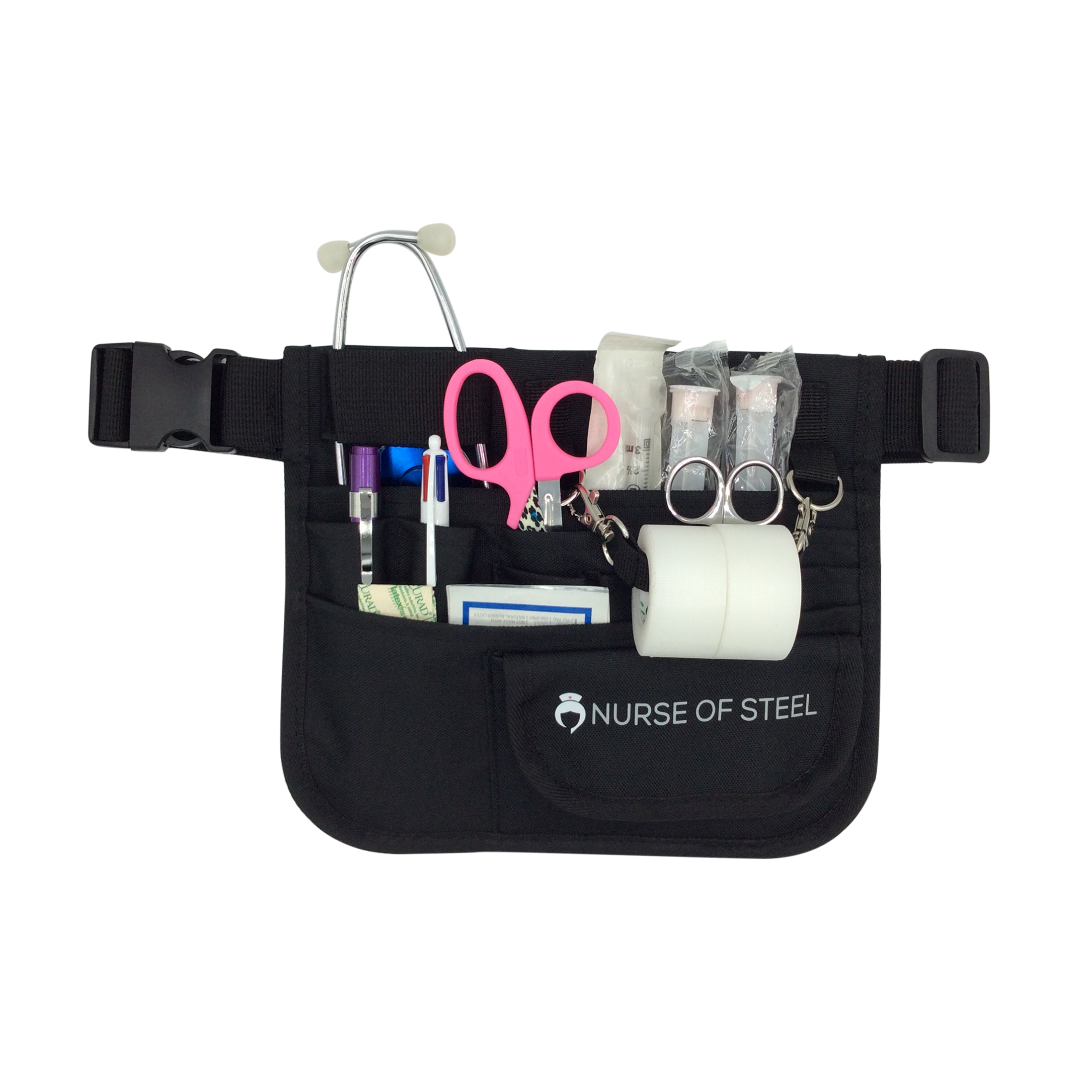  First Lifesaver Nurse Fanny Pack with Multi-Compartment and  Tape Holder (Black) : Clothing, Shoes & Jewelry