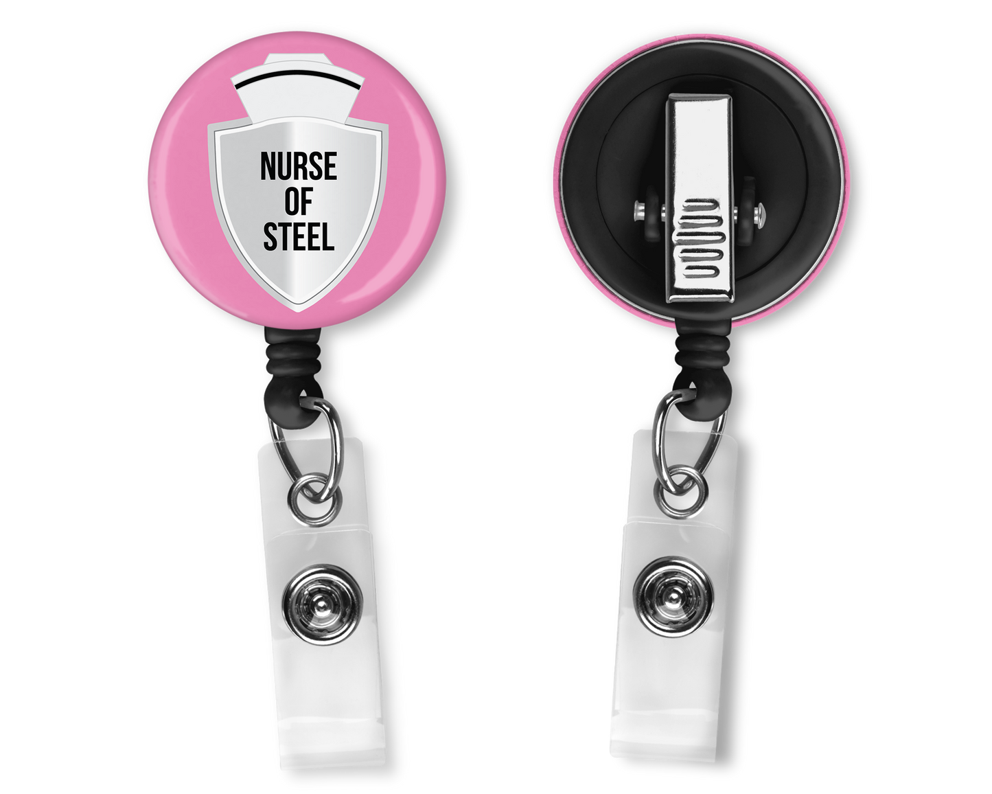 Nurse Badge Holder - Pink