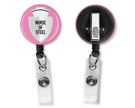 Nurse Badge Holder - Pink